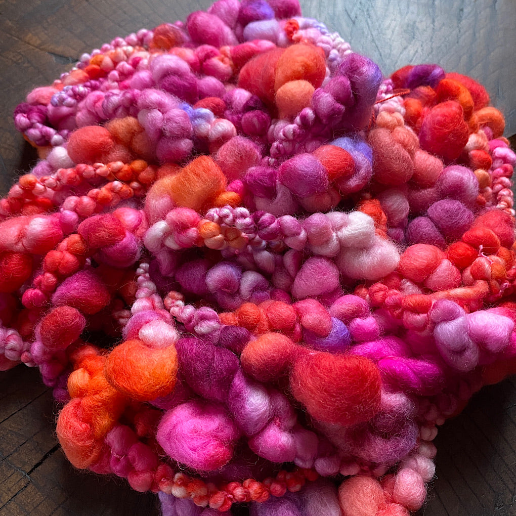 Le temps des fraises- Jumbo boucle Art yarn