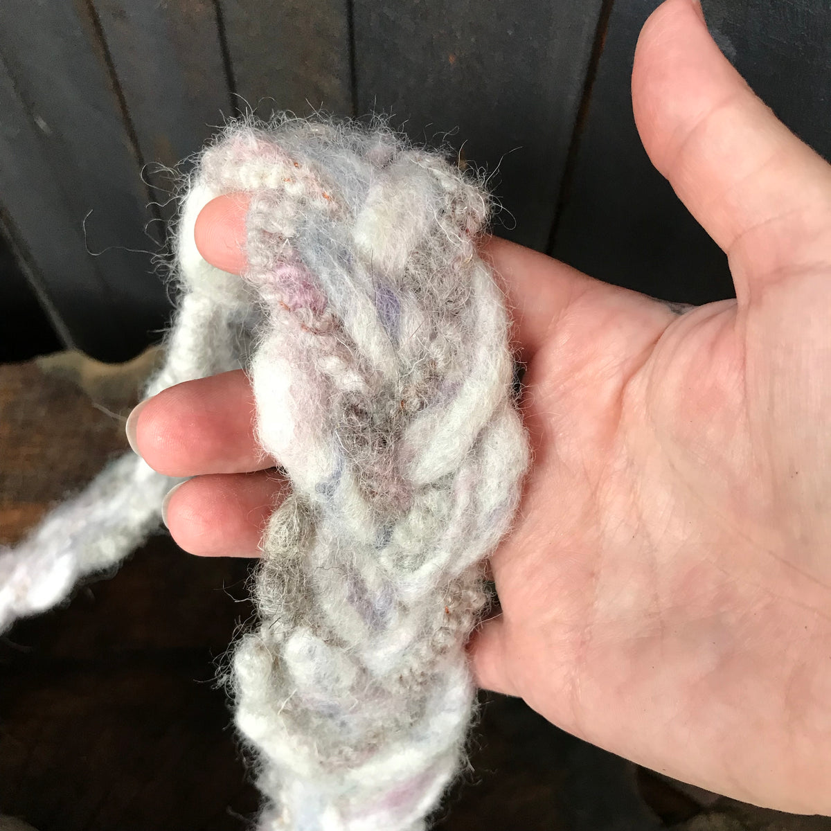 Felted handbag #4 with pink flowers - Mynoush