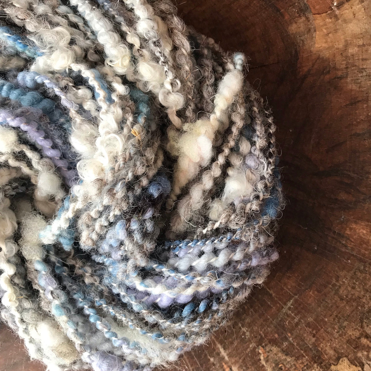 Blue grey art yarn 100g 44y - Mynoush