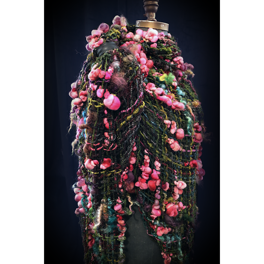 Kiss from a Rose 2 merino silk Shawl