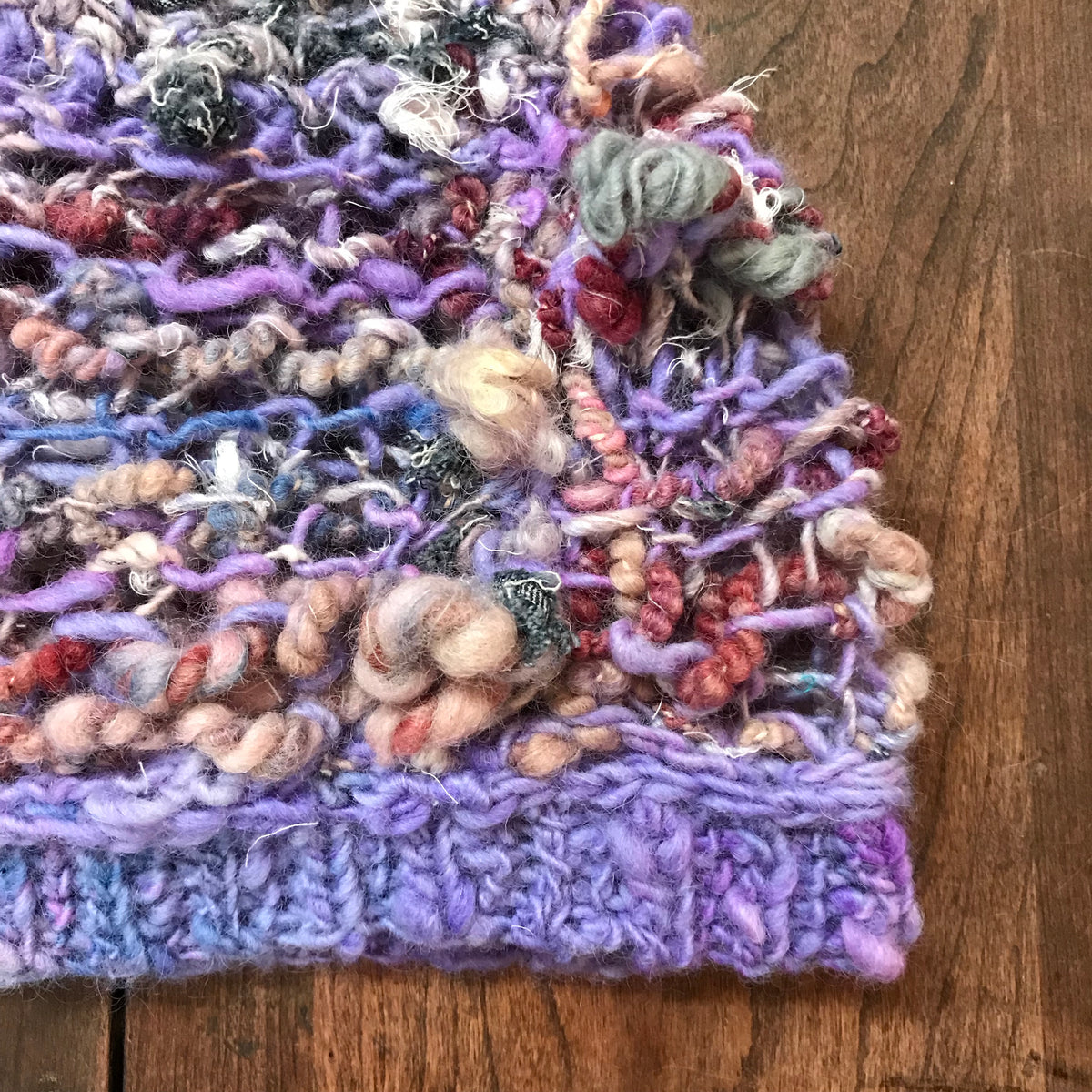 Purple knitted hat | Tuque mauve tricotée | 18”-22” - Mynoush