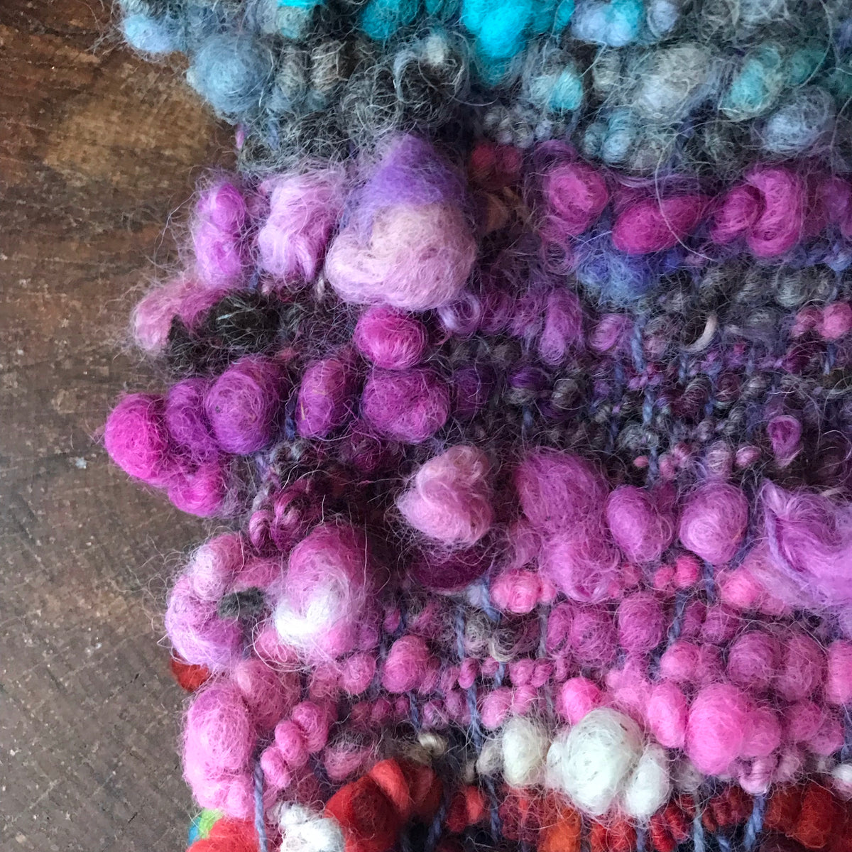 Rainbow scarf 100% Wool - Foulard 100% laine arc-en-ciel - Mynoush