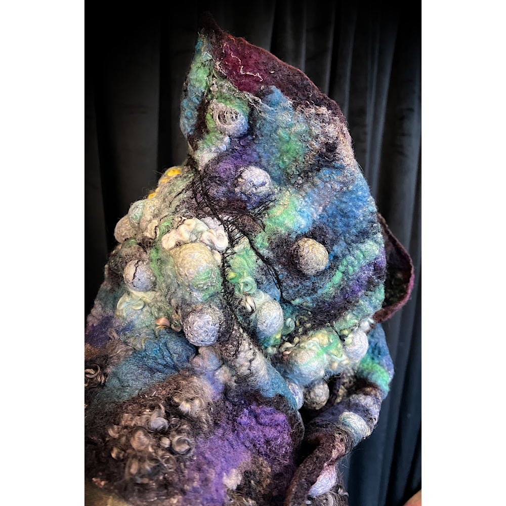 2022 Landscape serie  - Boreale - felted scarf