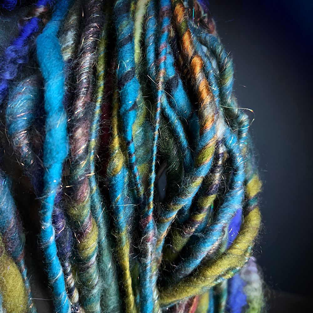 Core spun weaving yarn