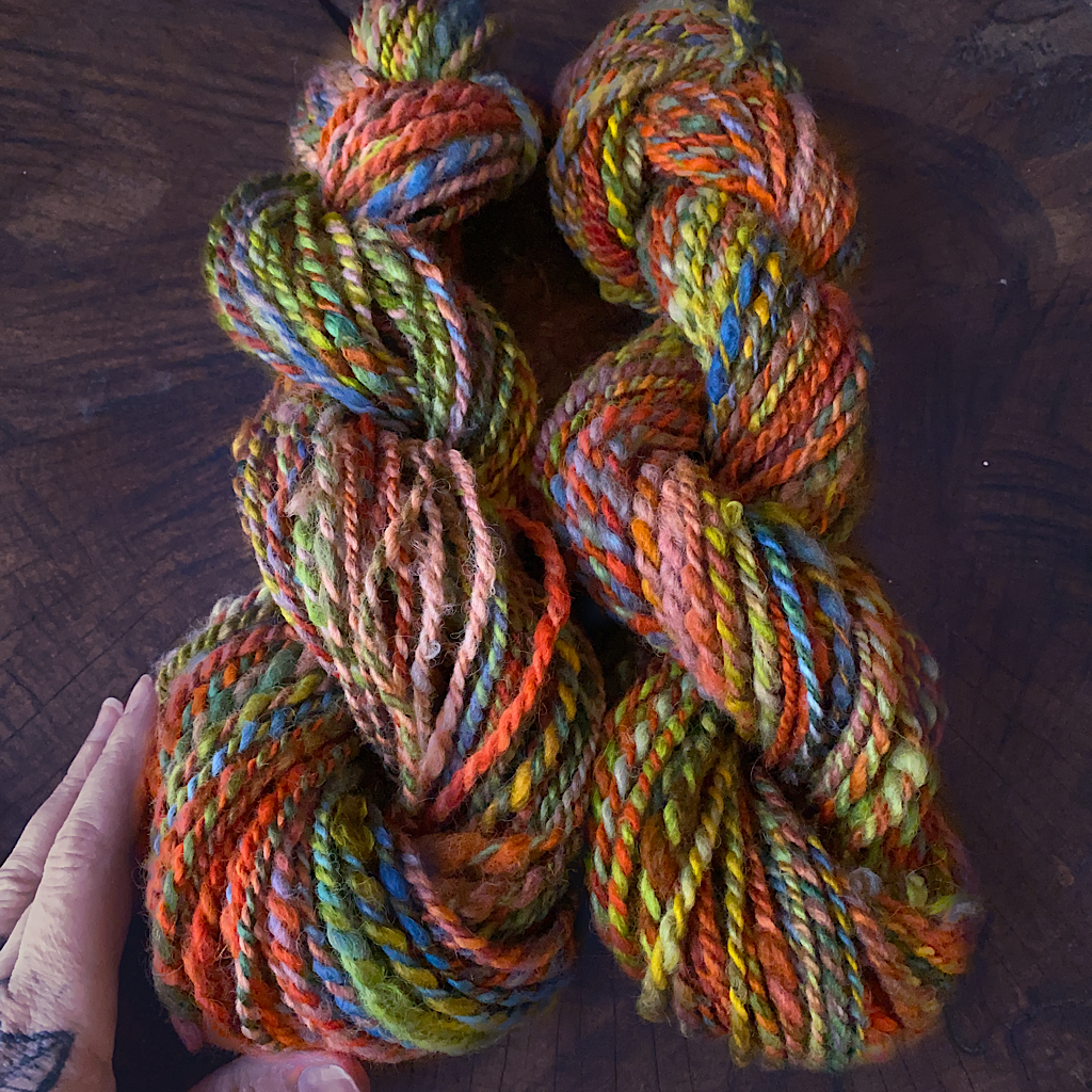 Hand spun alpaca yarn 6