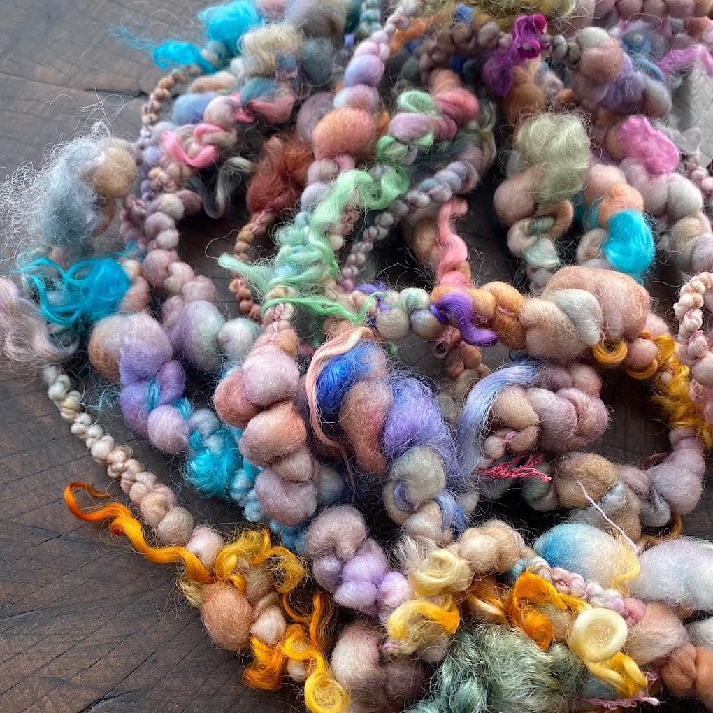 Vintage pastel Jumbo boucle Art yarn