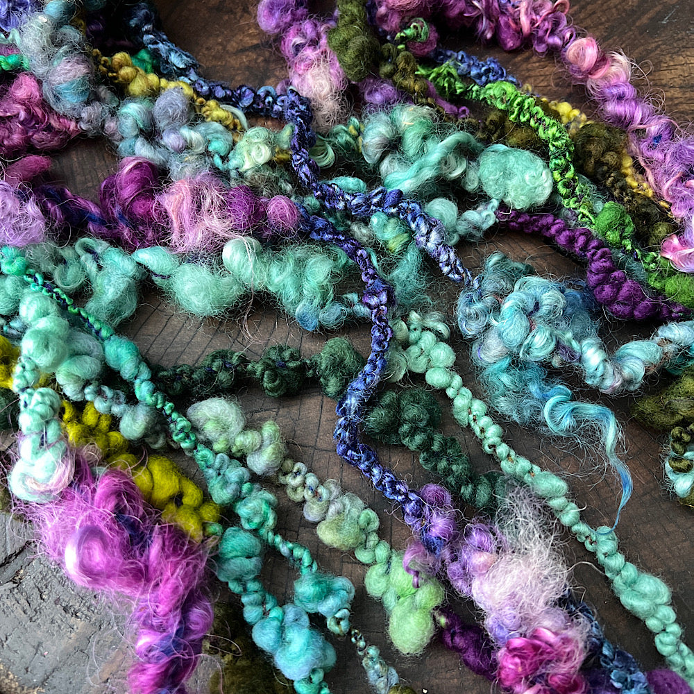 Mermaid curls art yarn