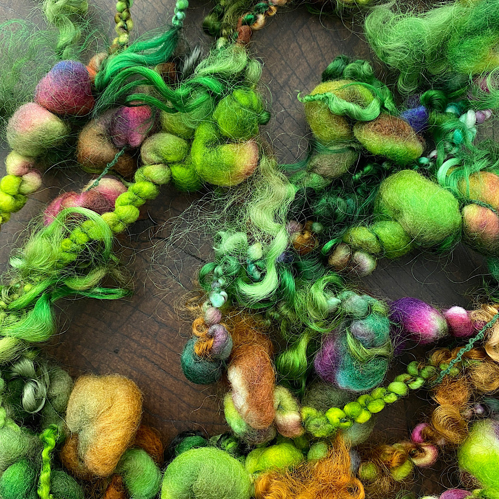 Woodland Jumbo boucle Art yarn with locks