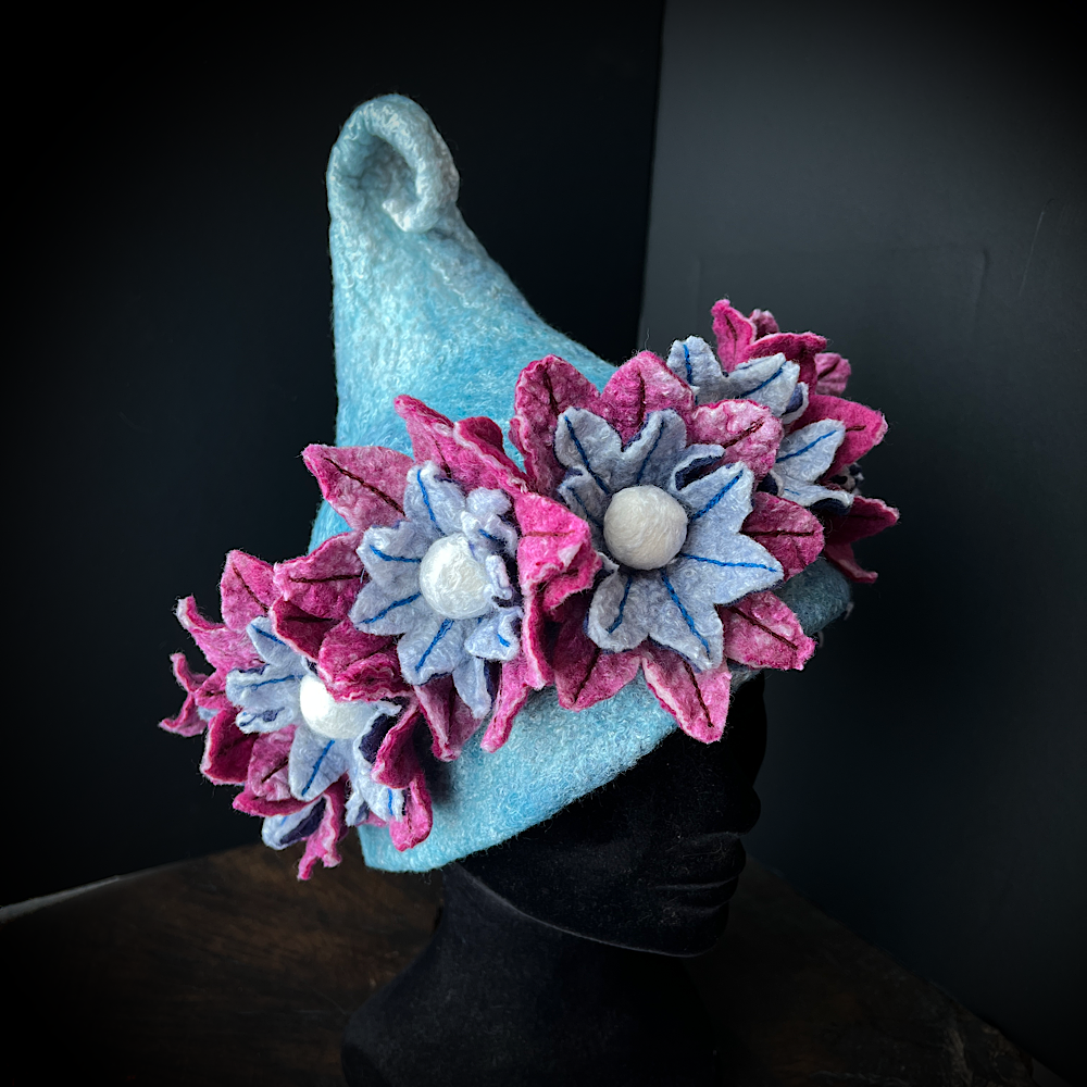 Felted fairy hat 21“ 1/2