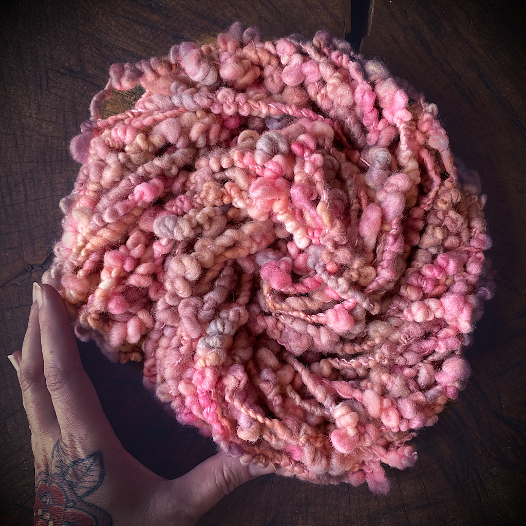 Sweet peach Art yarn