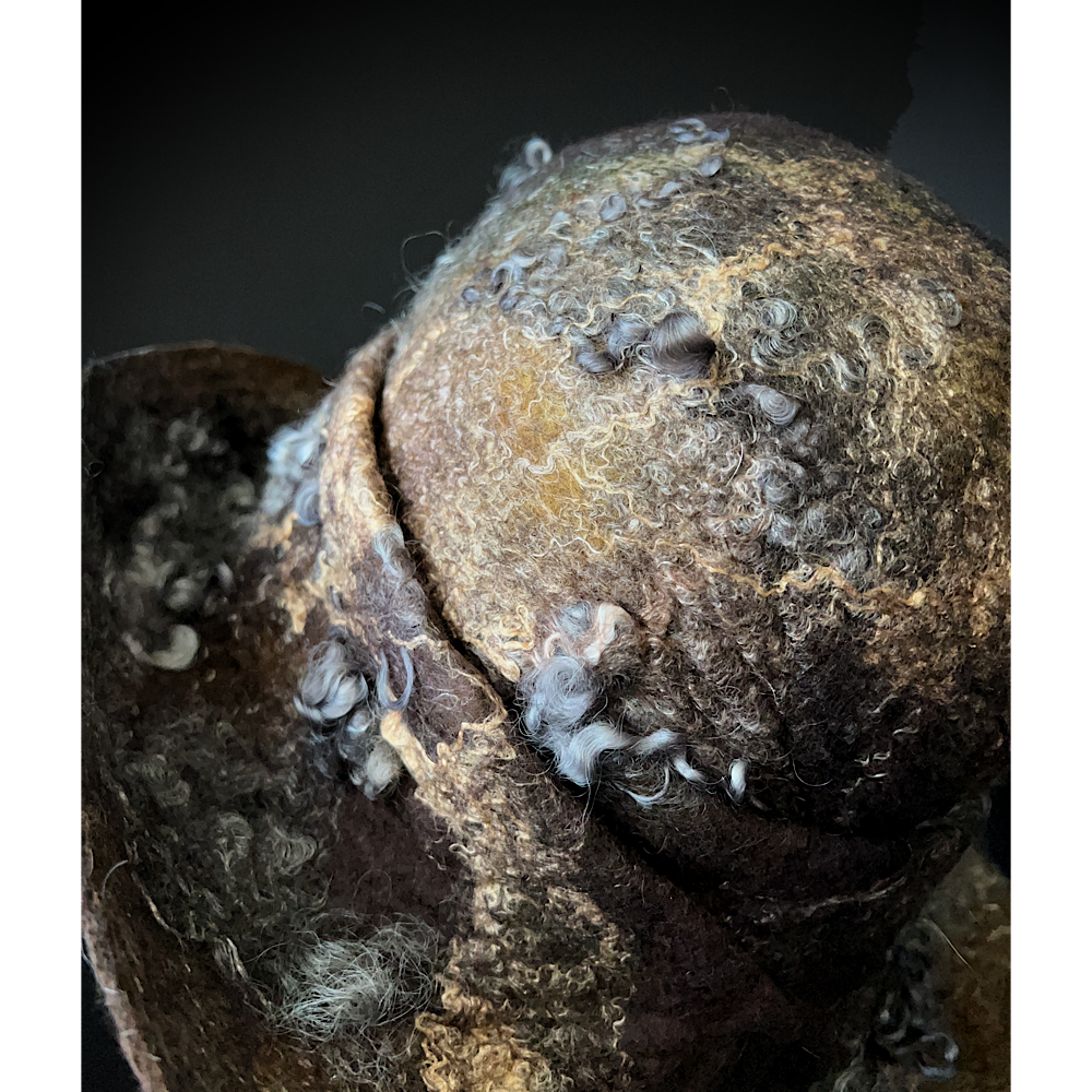 Felted cloche hat- 23.5”