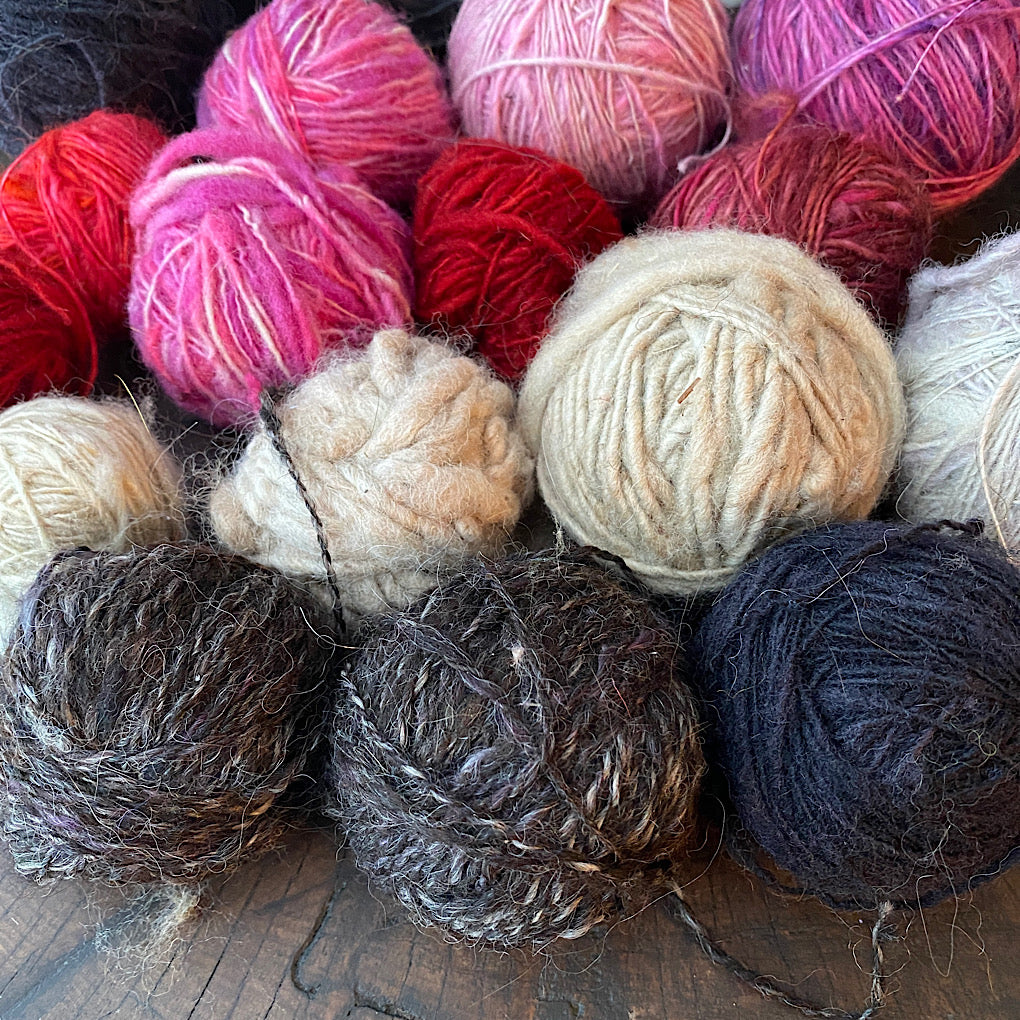 Large lot of lace hand spun 1.5 pound
