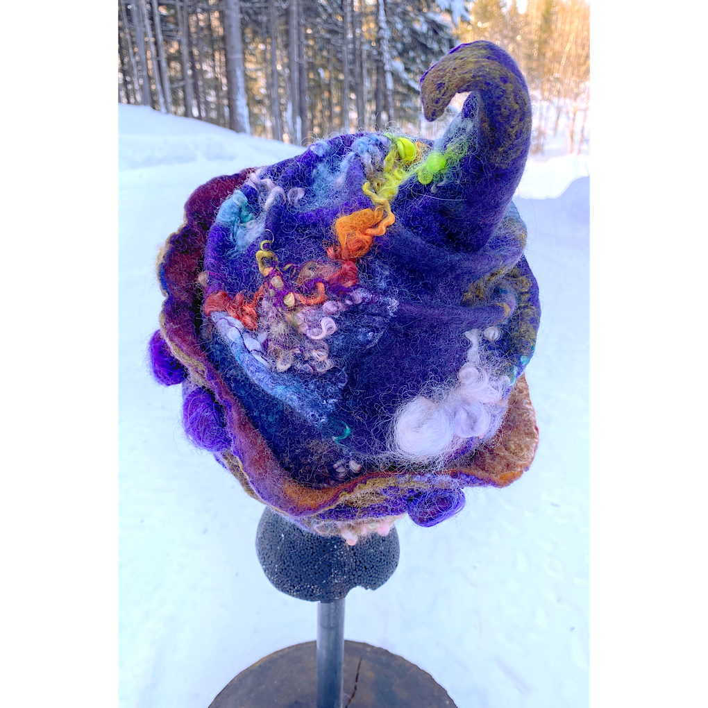 Nuit d’hiver - Felted hat 21“ small