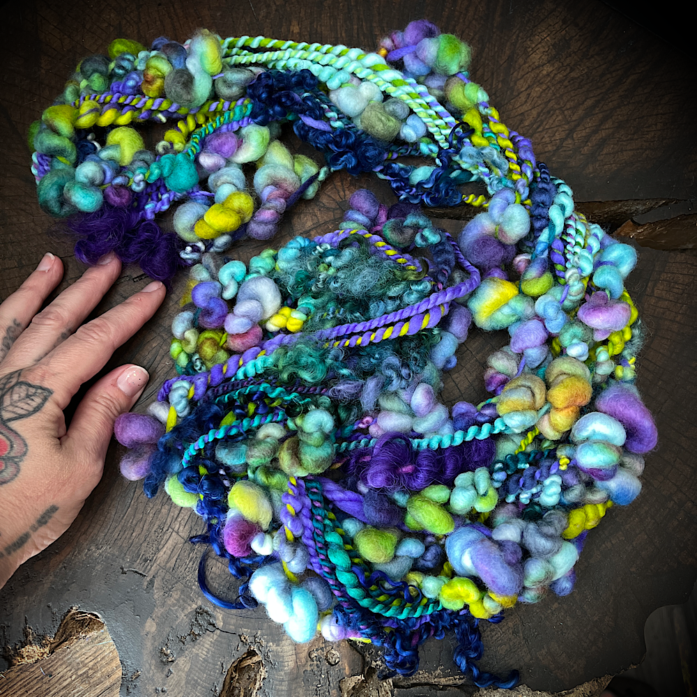 Turquoise intense - art yarn