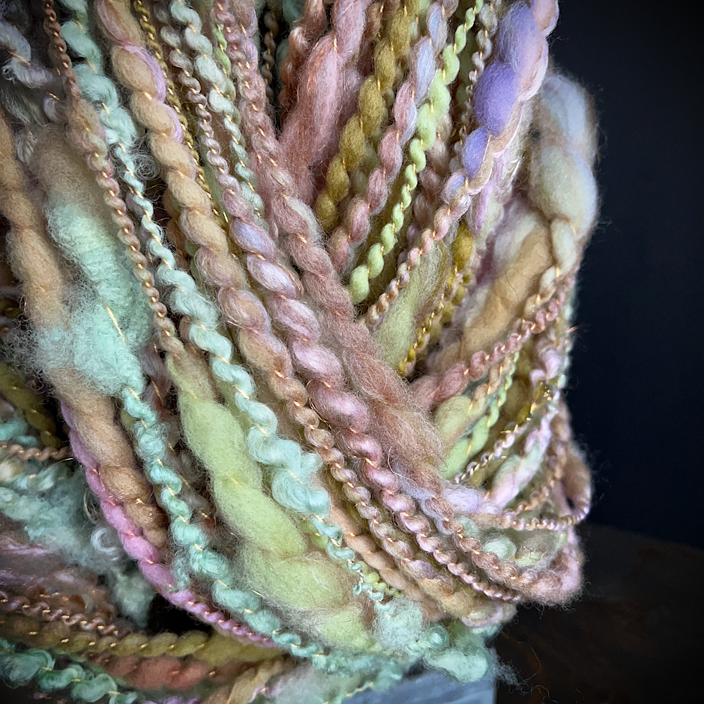 Hand spun knitting art yarn