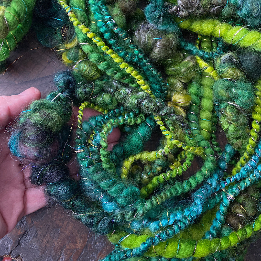 Starry Woodland art yarn