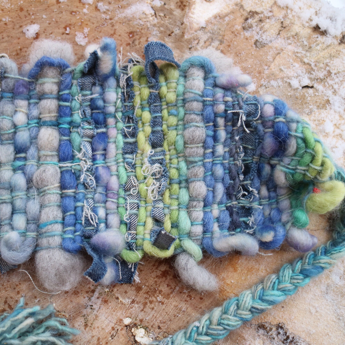 Blue hand woven headband | Bandeau bleu tissé - Mynoush