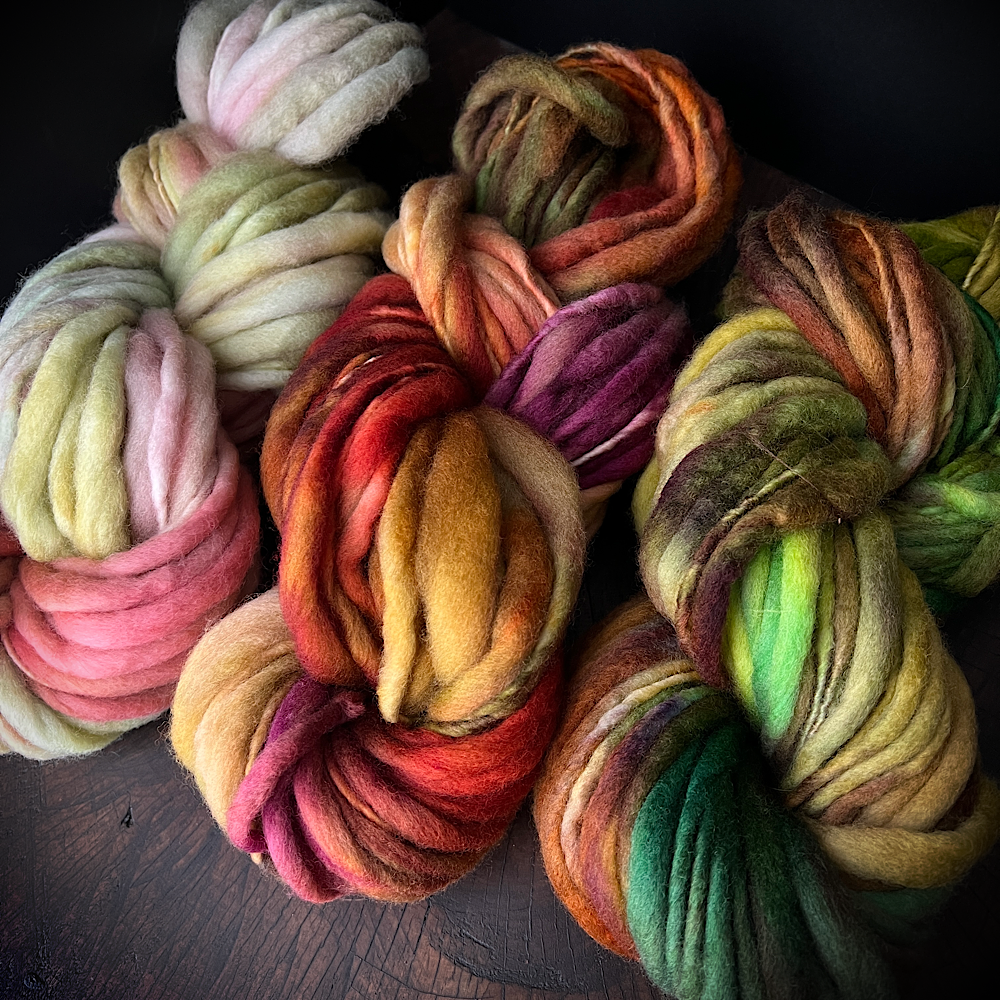 Fluffy yarn set of 3 skeins