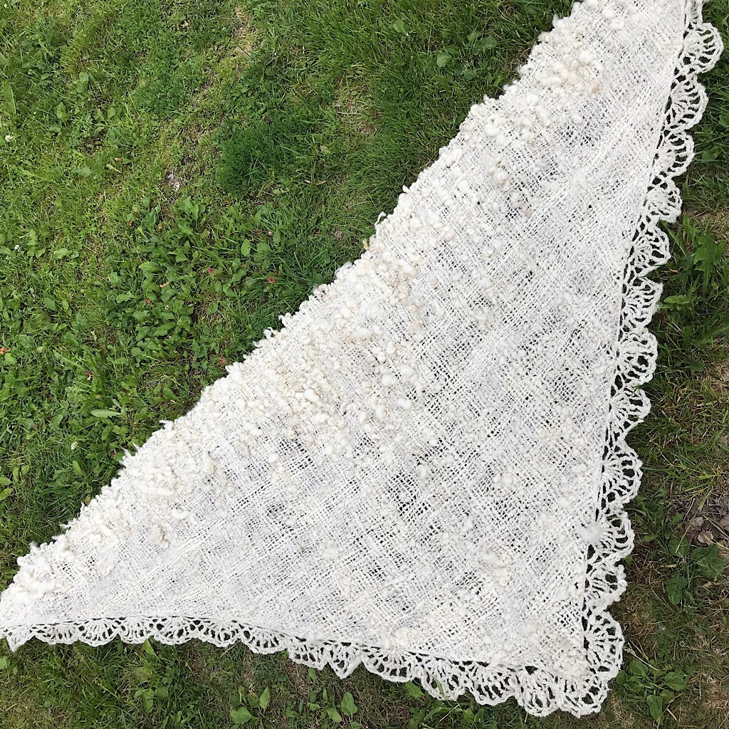 Wool wedding shawl