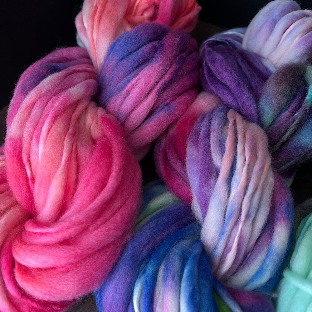 Fluffy yarn set of 3 skeins