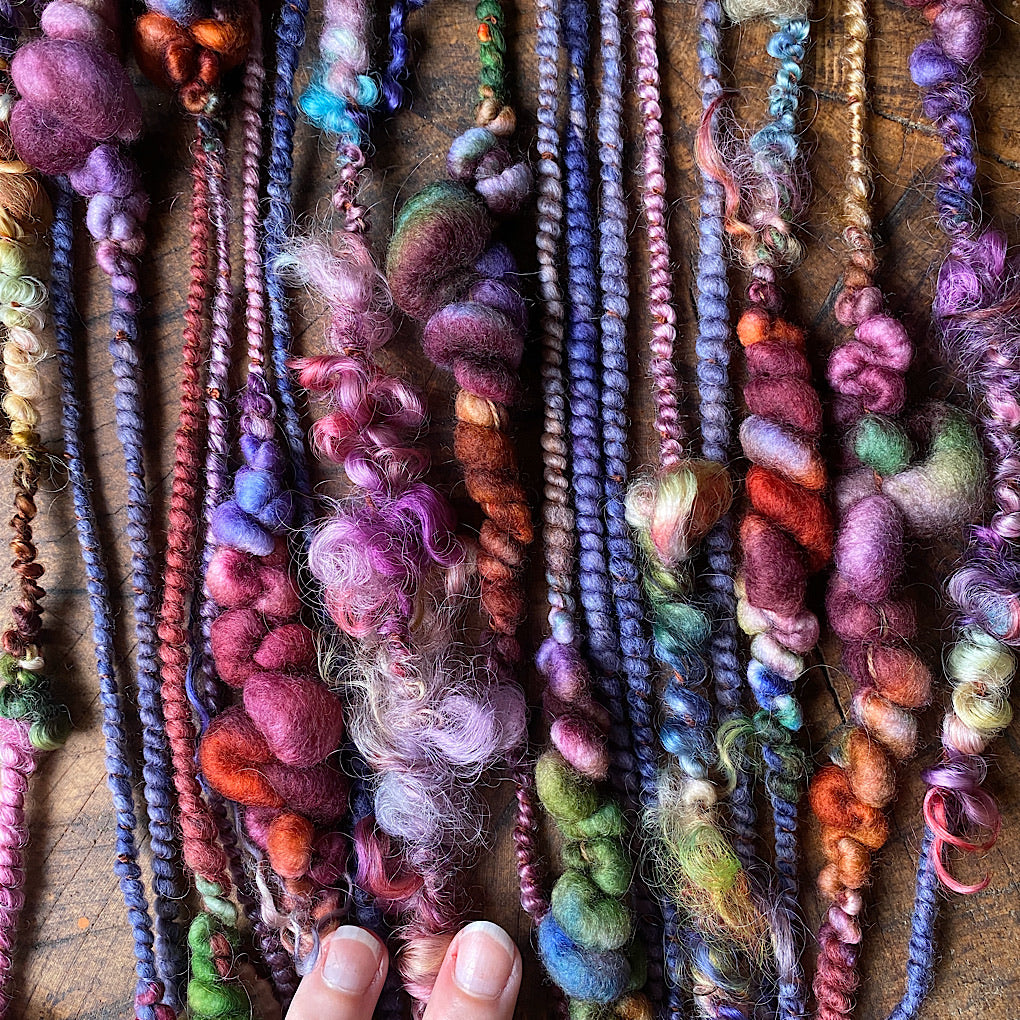 Legend of fall Luxurious one-of-a-kind art yarn