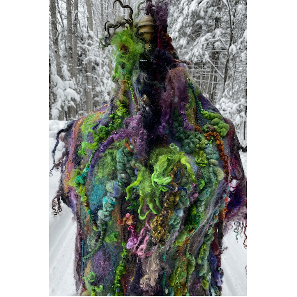 Crépuscule Felted scarf