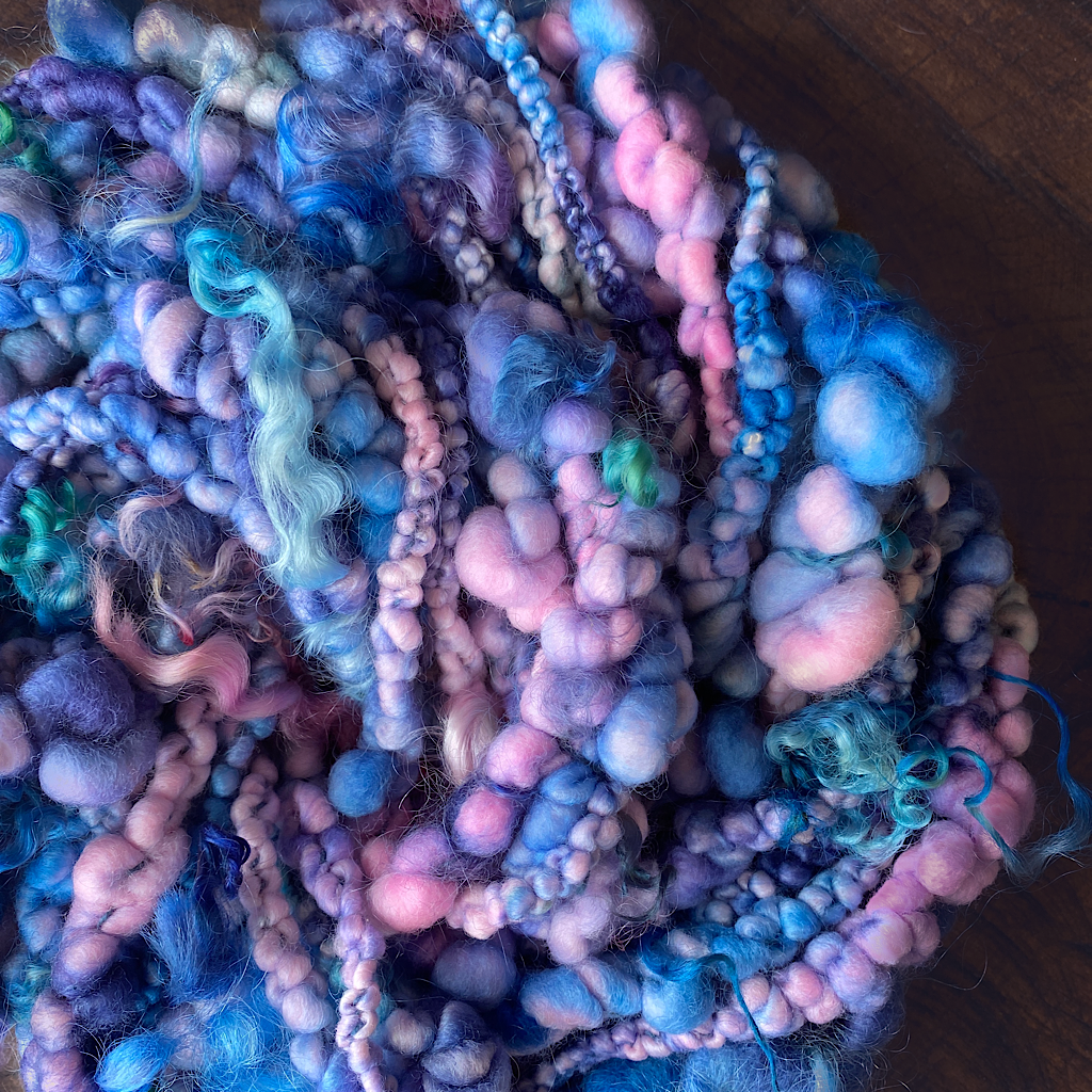 Joli bleu  Art yarn