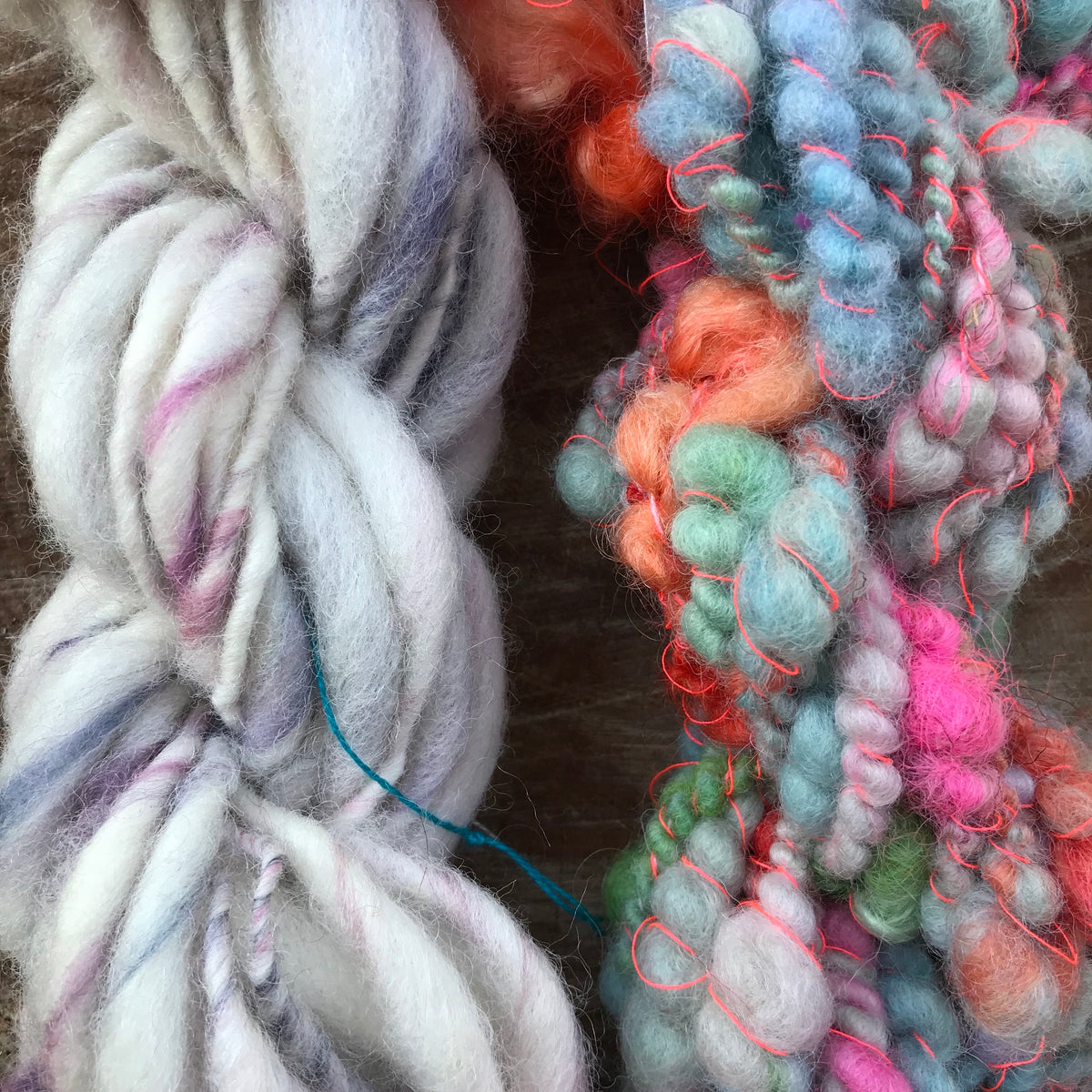 Lavender hand spun yarn duo 90 grams - Mynoush