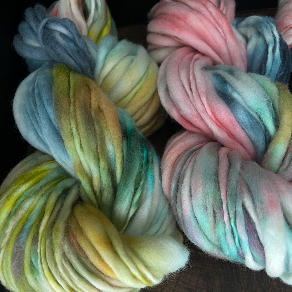 Fluffy yarn set of 3 skeins
