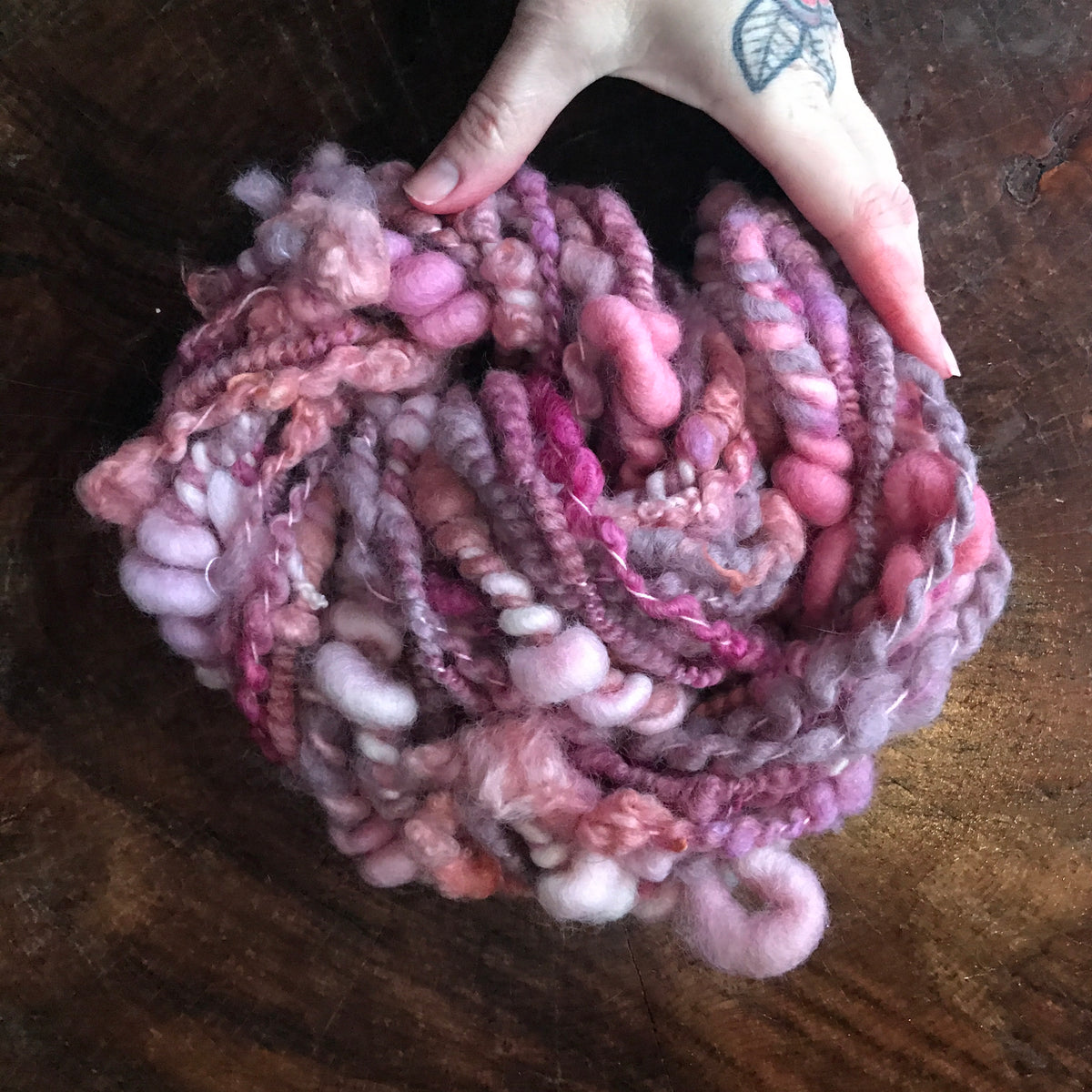 Pink art yarn 85g - Mynoush