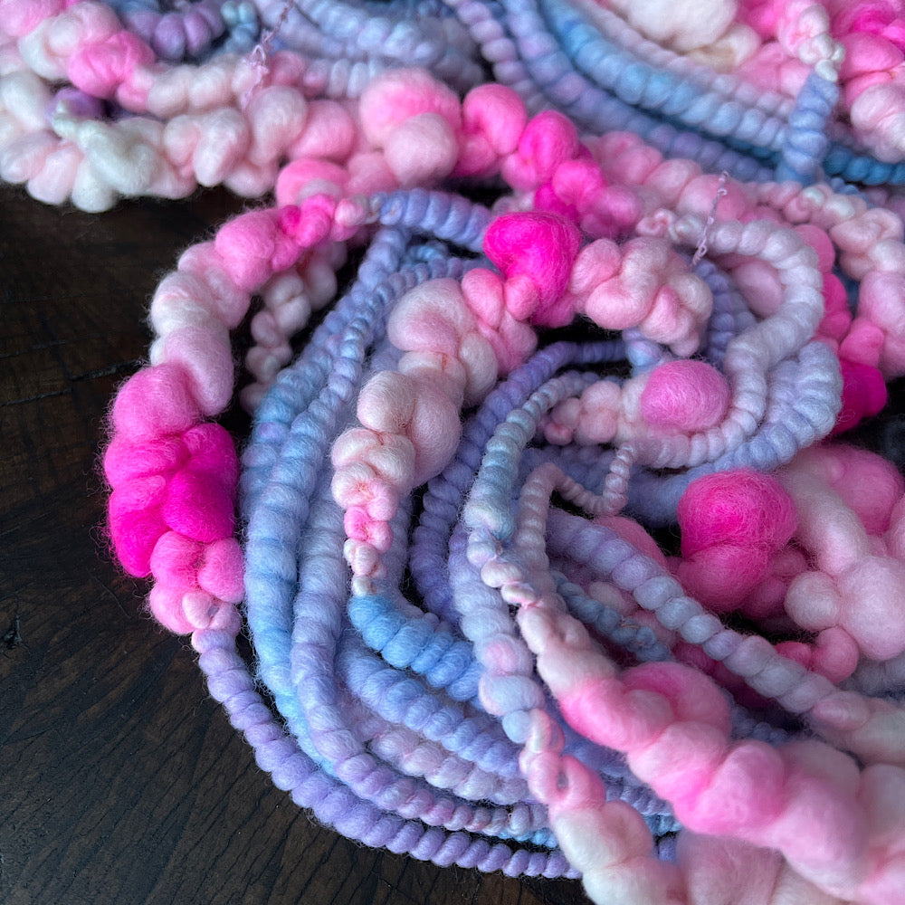 Sweet pastels- bubbly art yarn