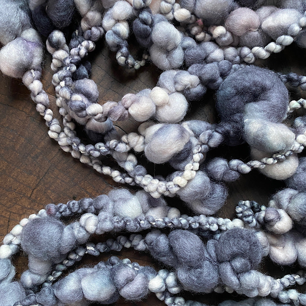 Grey Jumbo boucle Art yarn