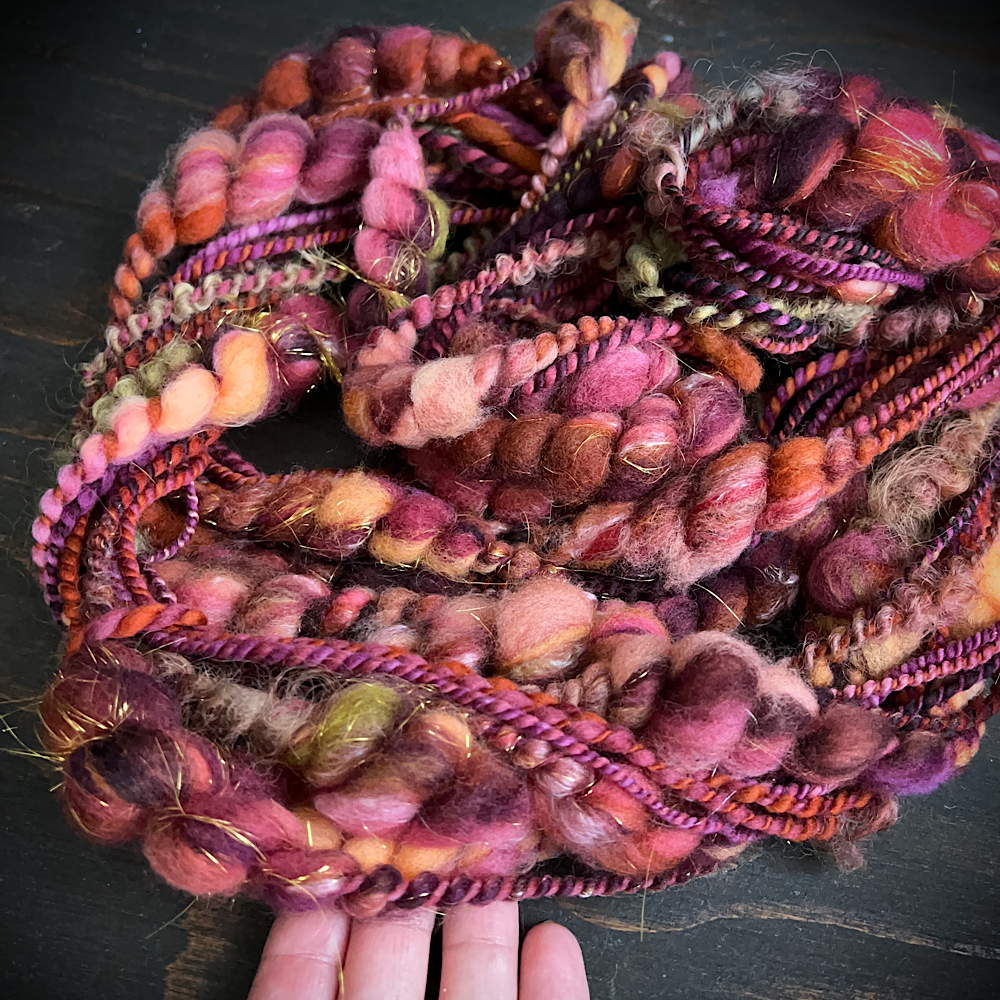 Hand spun art yarn