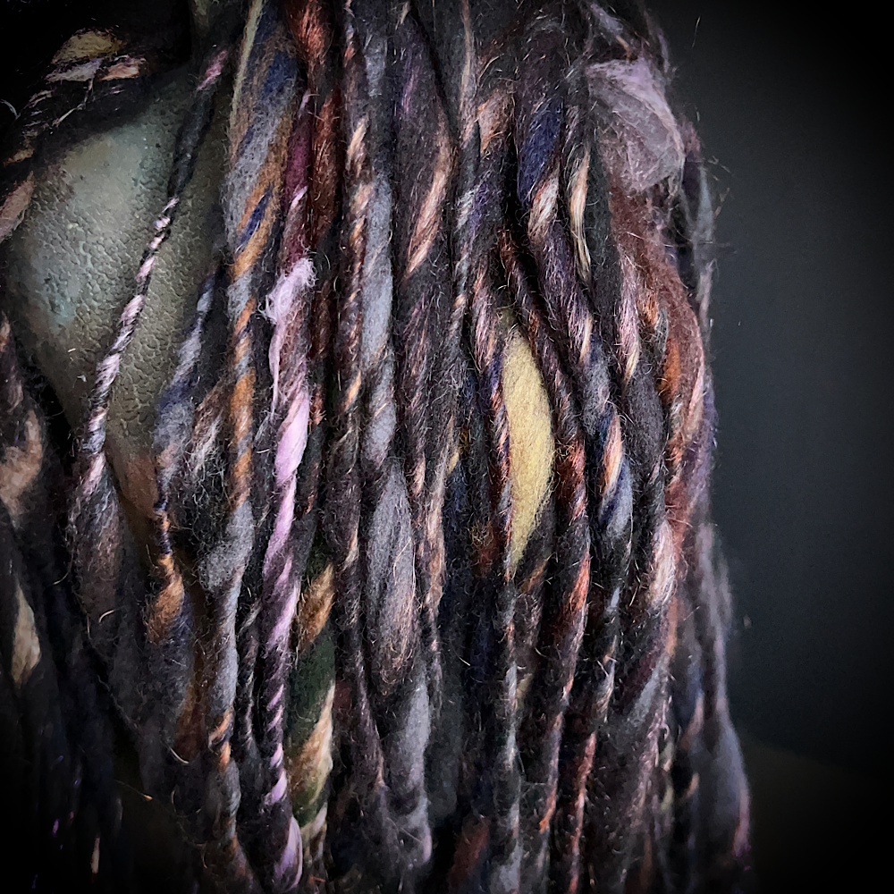 Hand spun single for knitting
