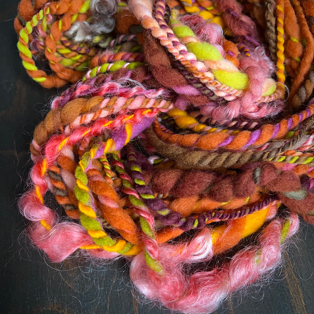 Art yarn for weaving and knitting