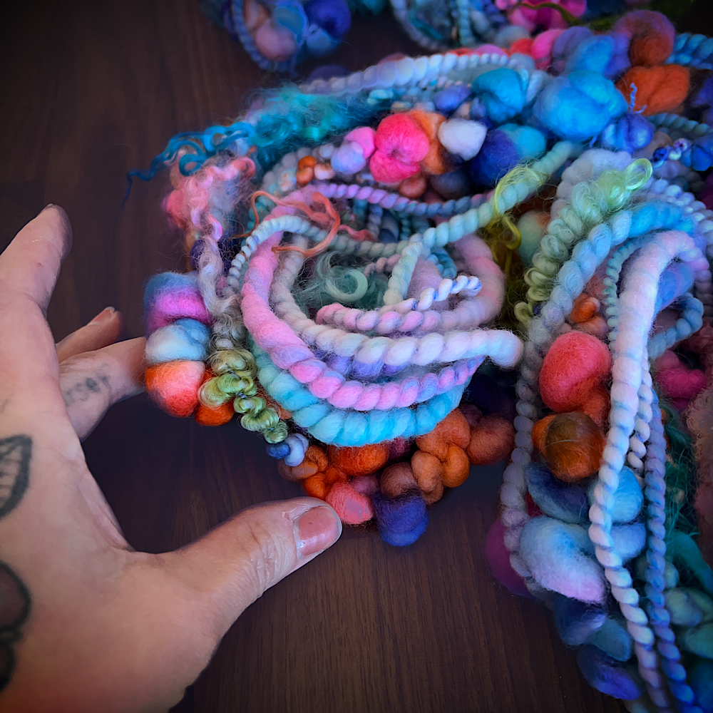 Licorne 2 skeins Set reserved for M. - set of jumbo art yarn