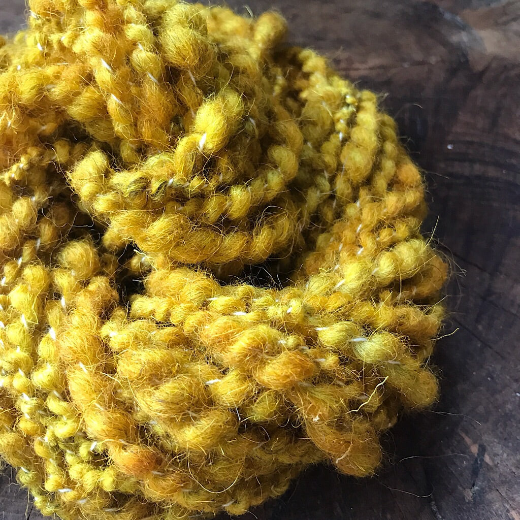 Mustard weaving yarn