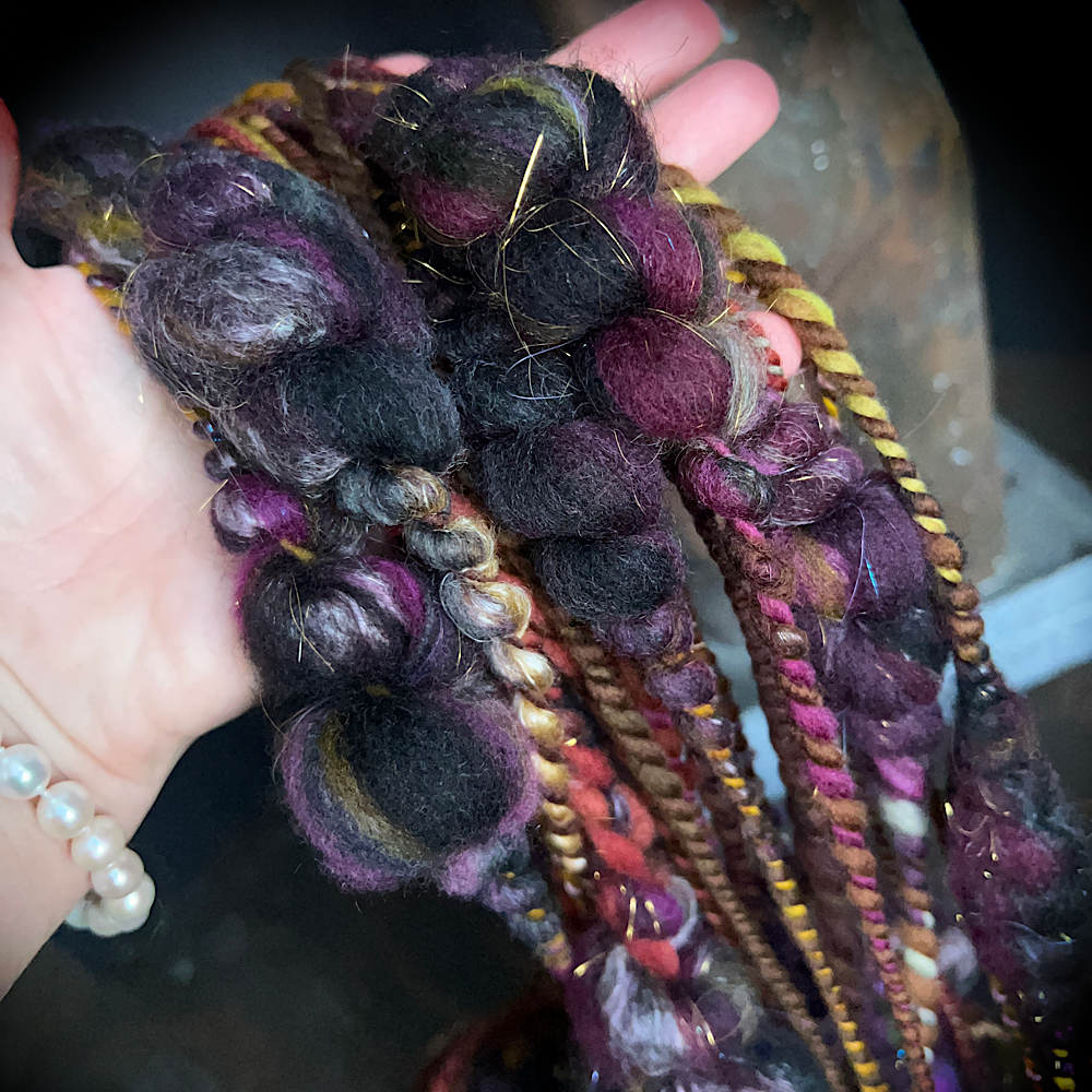 Hand spun art yarn