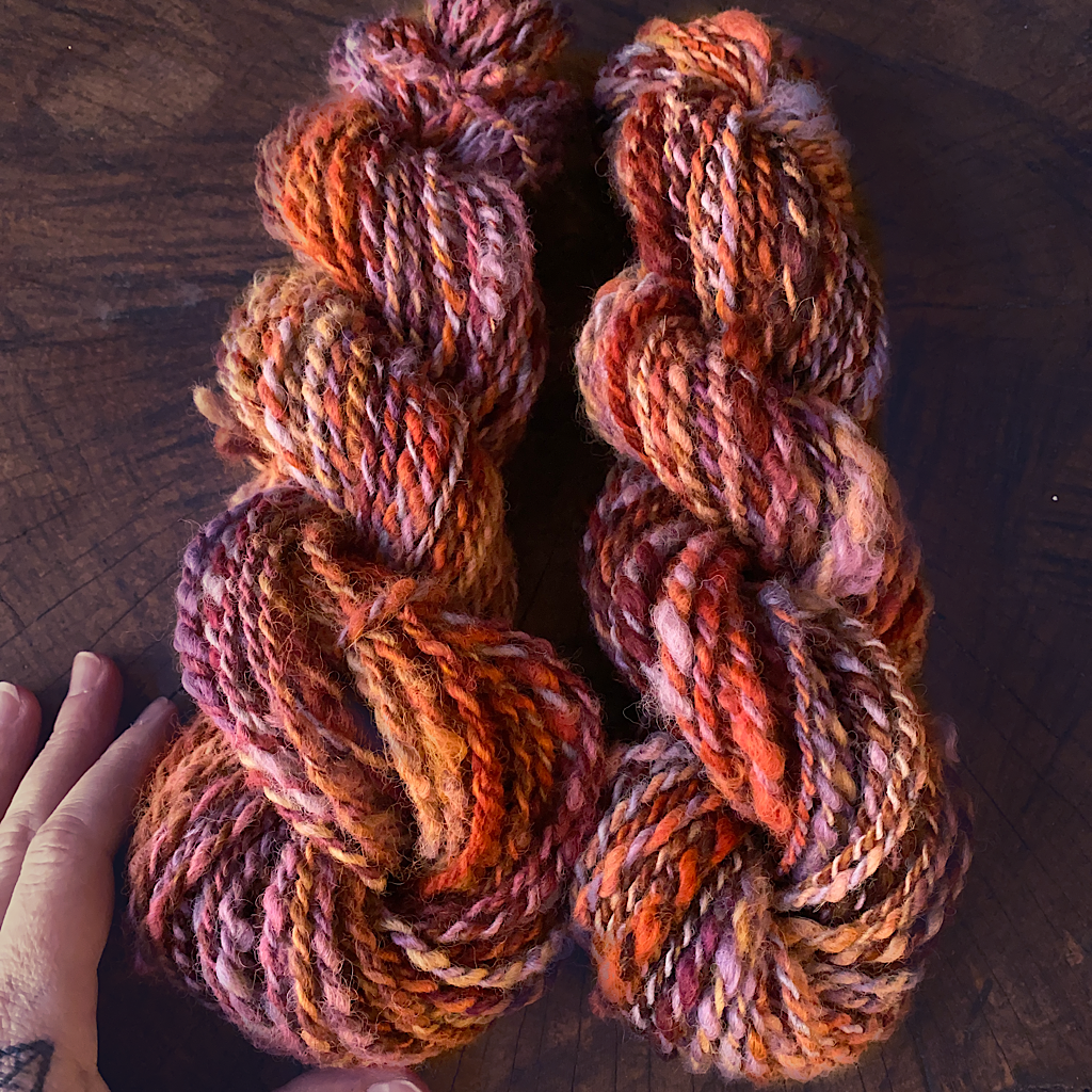 Hand spun alpaca yarn 4