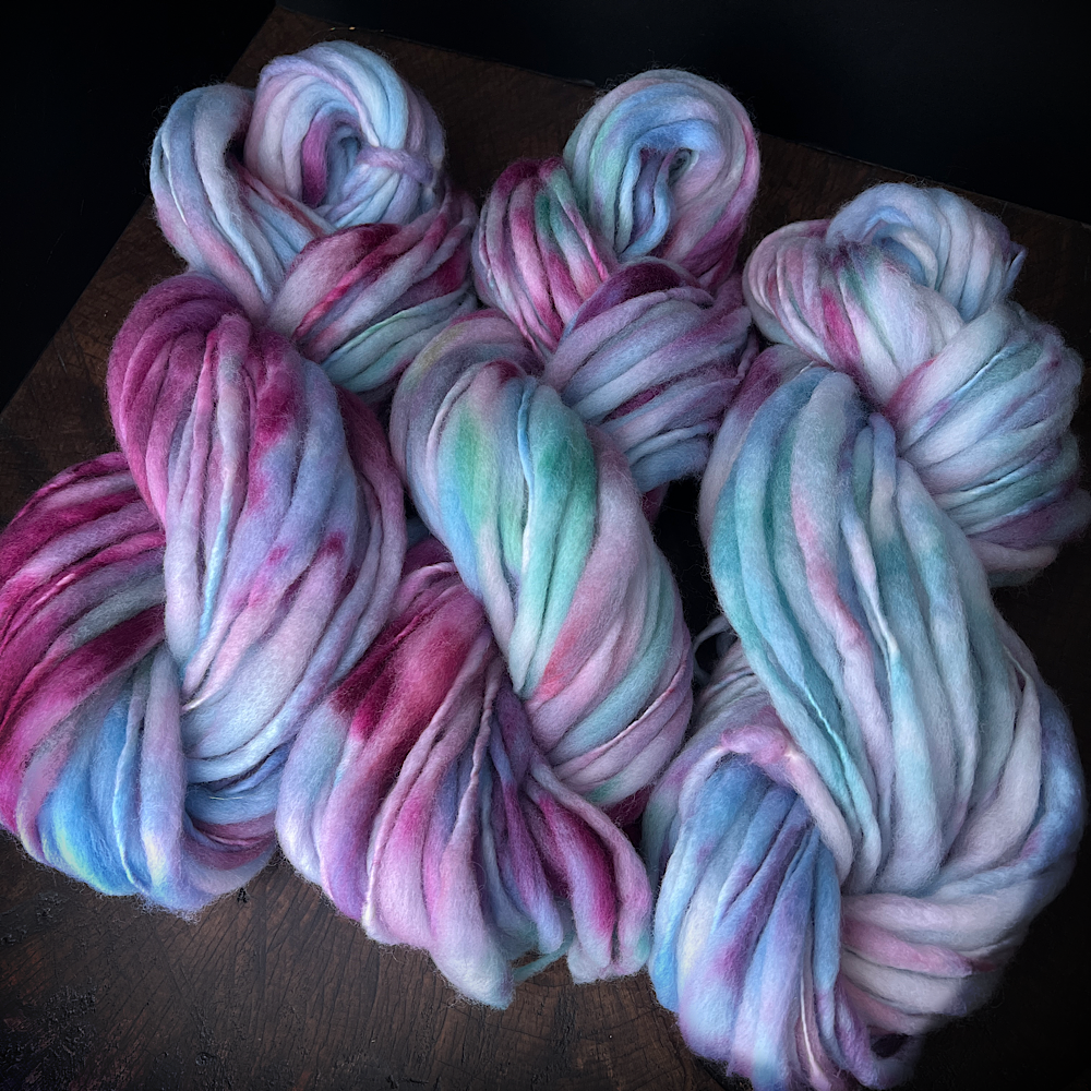 Fluffy yarn set of 3 skeins