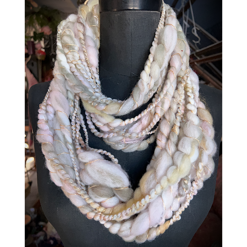 Art yarn for weaving and knitting