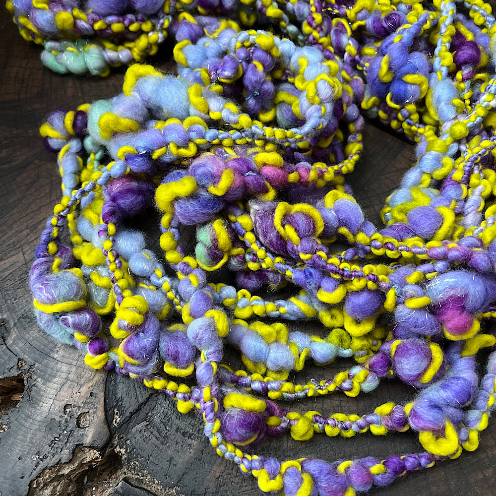 Lavender burst weaving art yarn