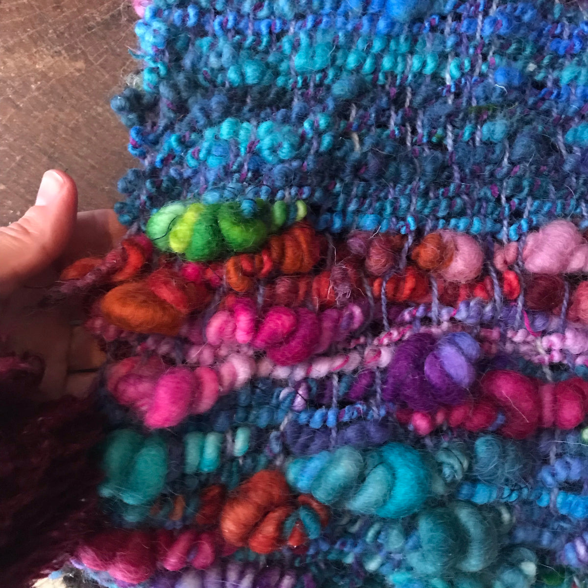 Rainbow scarf 100% Wool - Foulard 100% laine arc-en-ciel - Mynoush