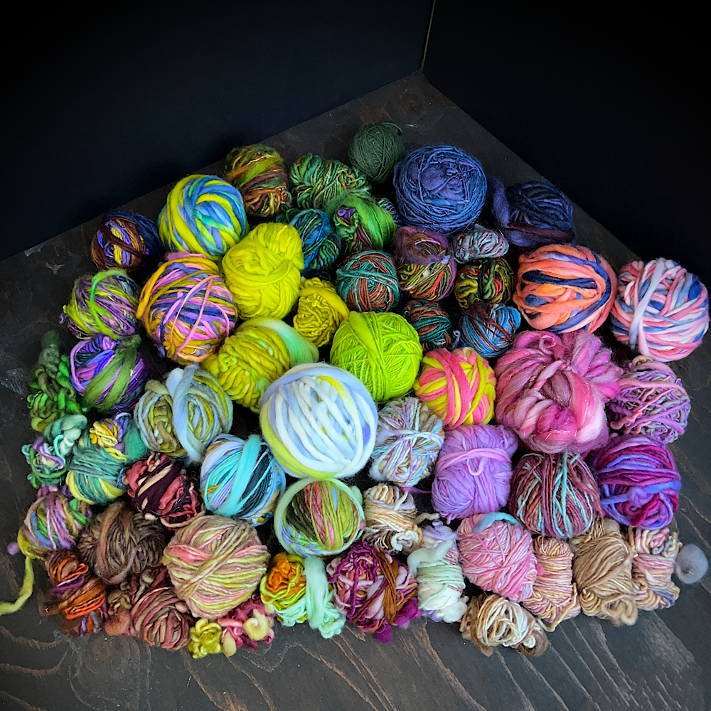 1 kg of hand spun singles