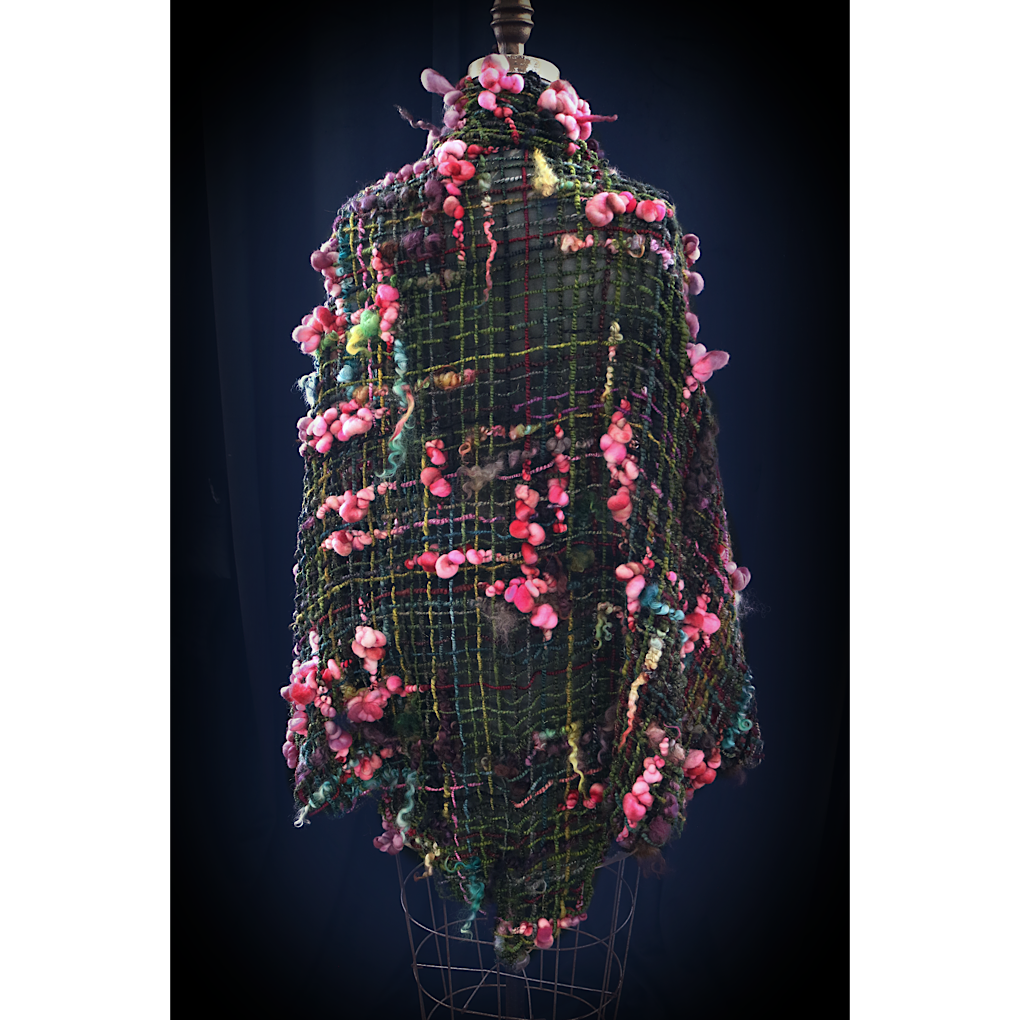 Kiss from a Rose 2 merino silk Shawl