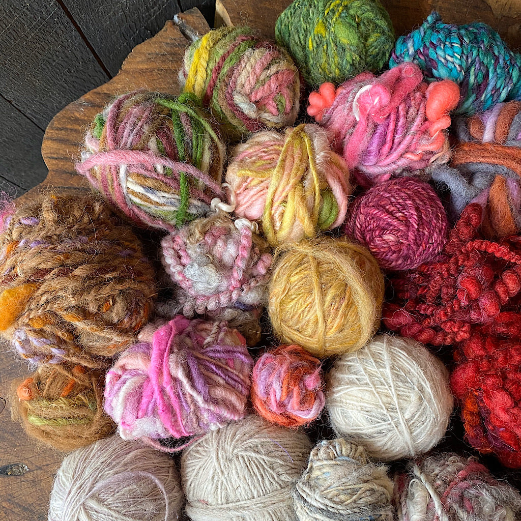 Clearance of hand spun yarns 2 pounds!