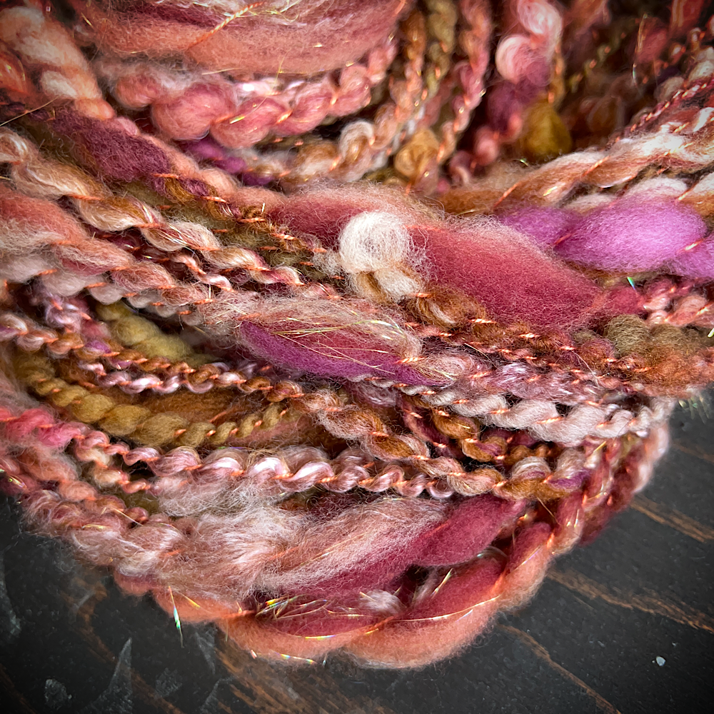 Hand spun knitting art yarn