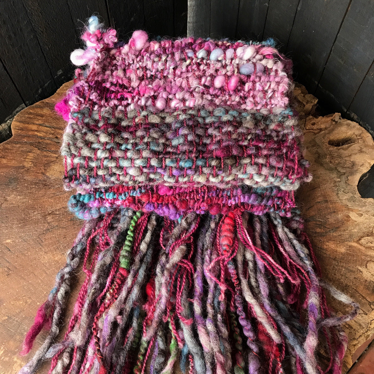 Charcoal scarf 100% Wool - Foulard  100% laine gris charcoal - Mynoush