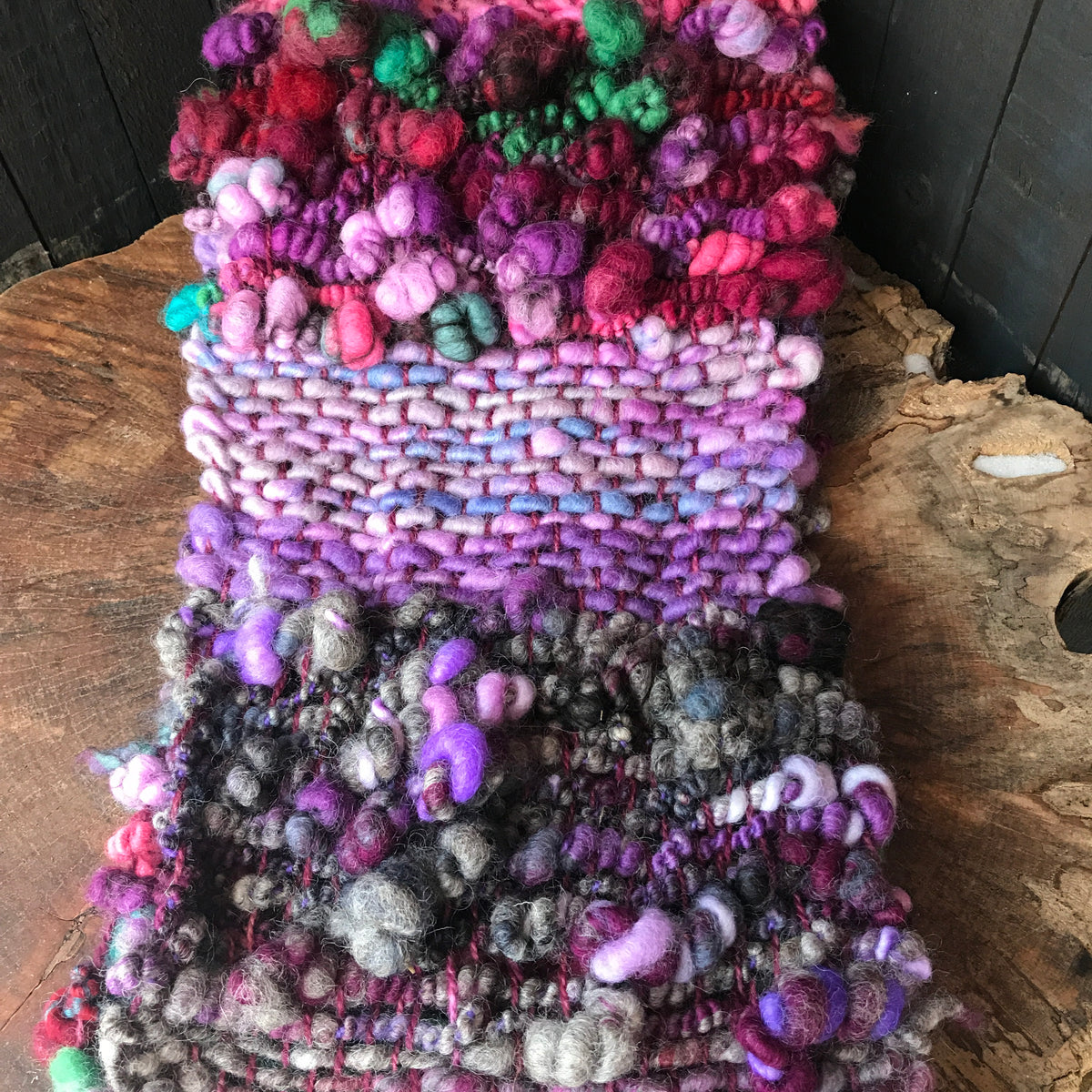 Dark rainbow scarf Foulard charcoal rainbow - Mynoush