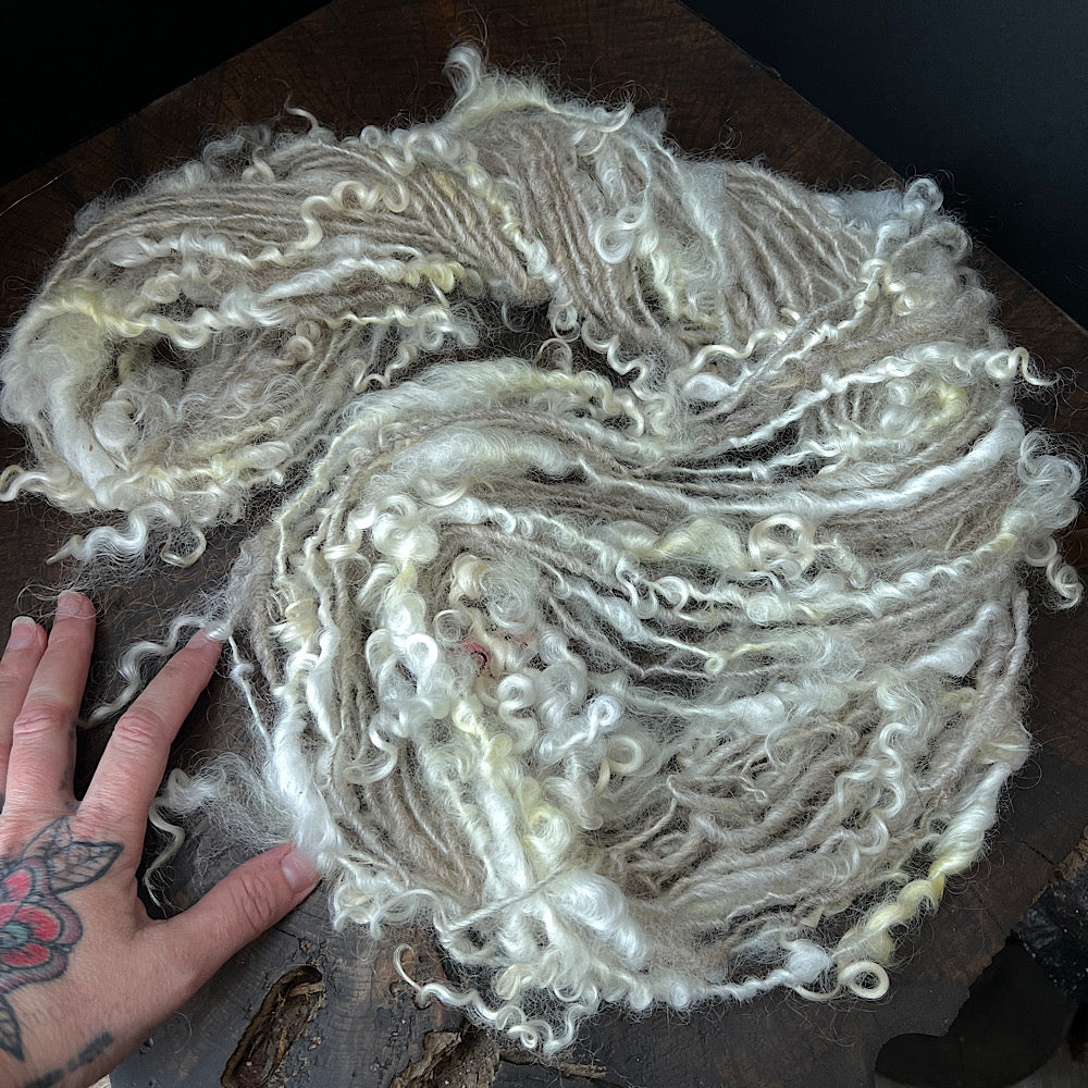 Au naturel core spun art yarn